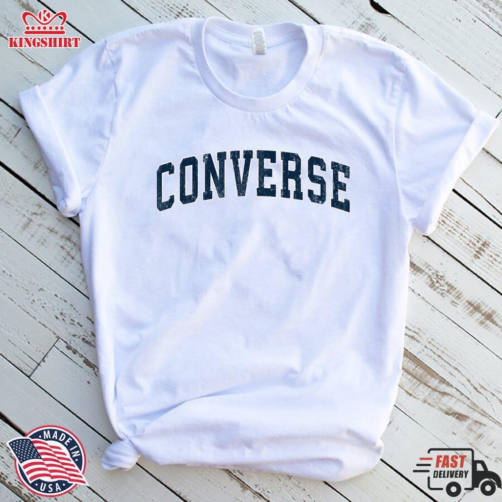 Converse Texas Tx Vintage Sports Navy Lightweight Sweatshirt