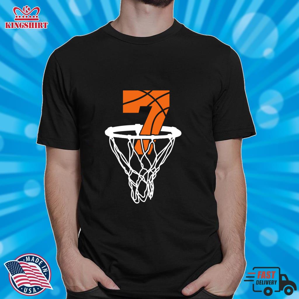 Cool Number 7 Basketball T Shirt, Sports Gift Shirt Pullover Sweatshirt
