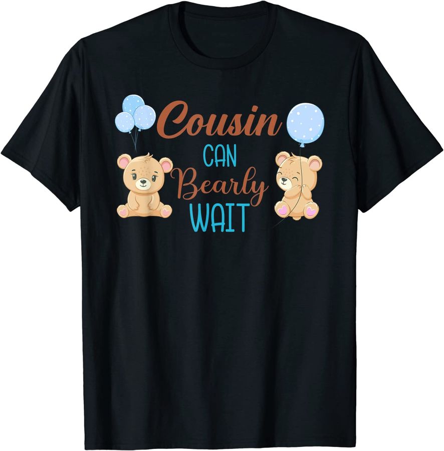 Cousin Can Bearly Wait Bear Gender Neutral Boy Baby Shower