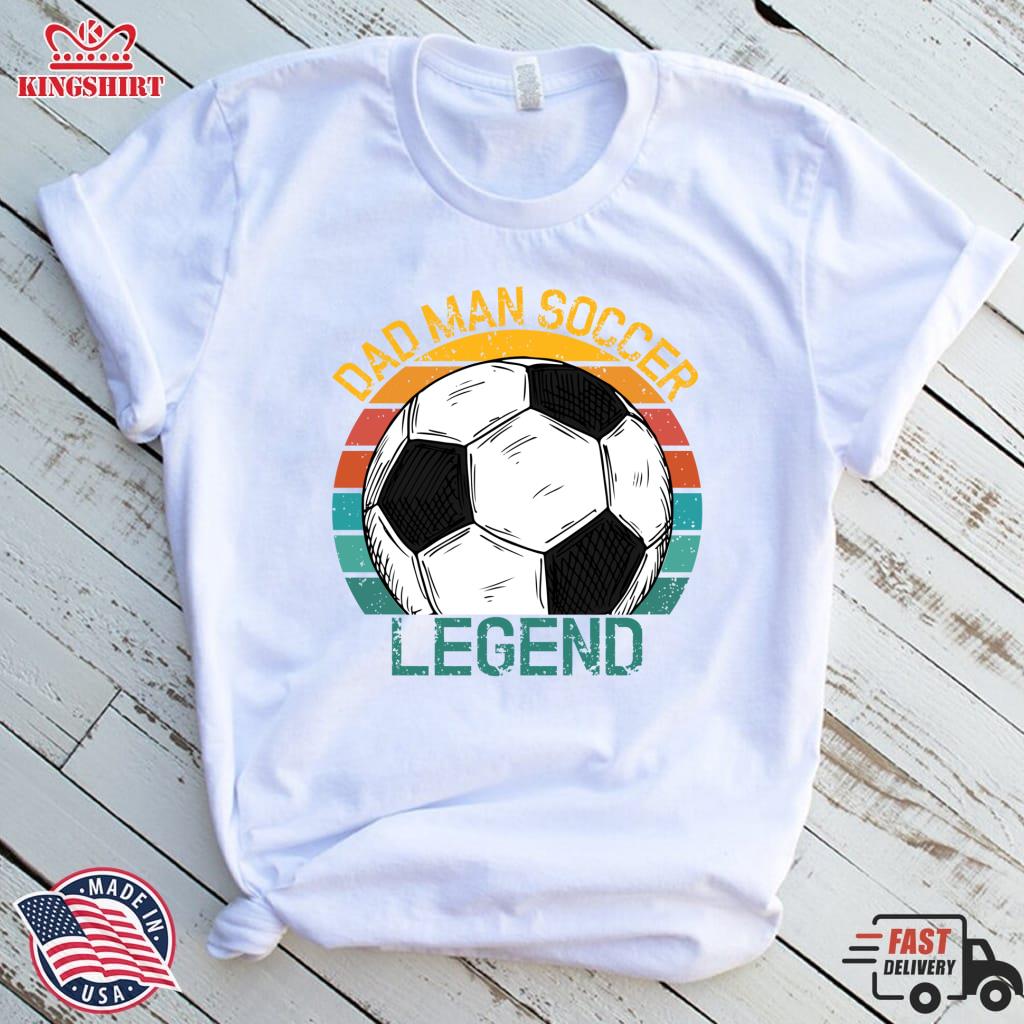 Dad Man Soccer Legend Funny Football Cool Daddy Pullover Hoodie
