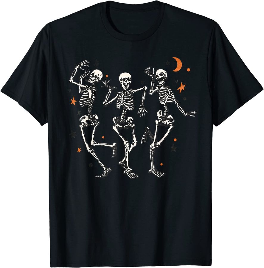 Dancing Skeletons Moon Halloween October