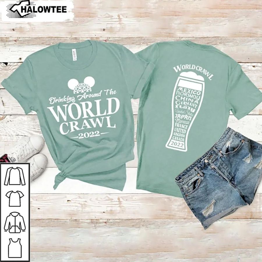 Drinking Around The World Shirt Disney Team Graphic Unisex Gifts For Lovers