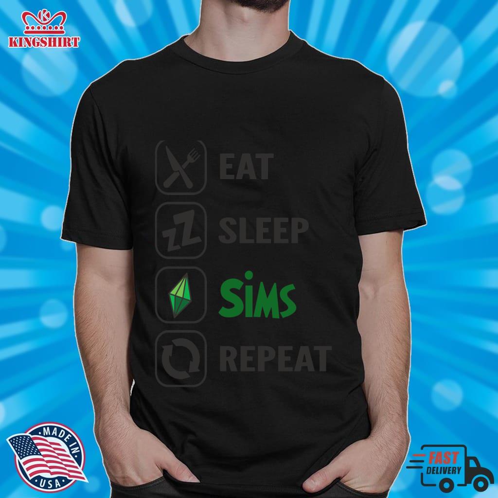 Eat Sleep Sims Repeat  The Sims   Lightweight Hoodie
