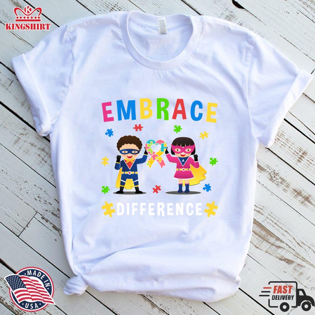 Embrace  Month Ribbon Puzzle Difference Zipped Hoodie