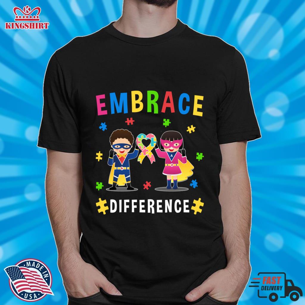 Embrace  Month Ribbon Puzzle Difference Zipped Hoodie