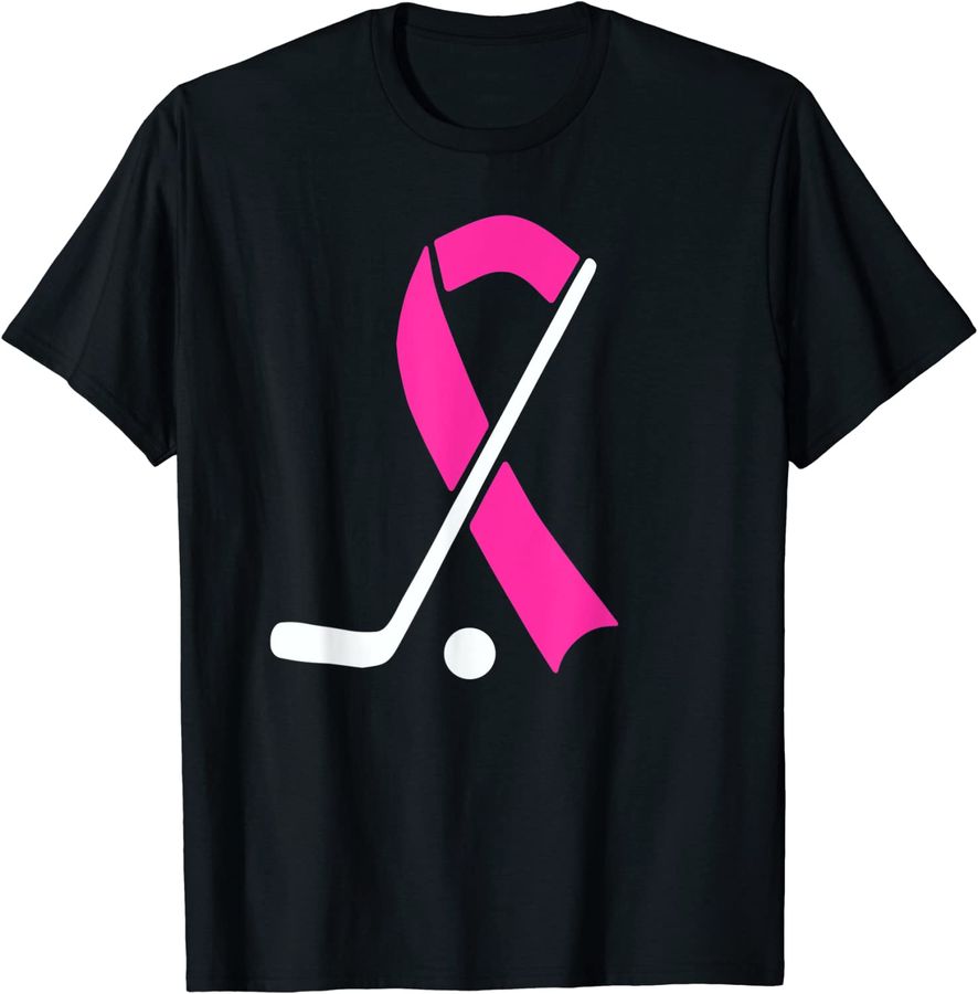 Field Hockey For Girls Breast Cancer Awareness Pink Ribbon