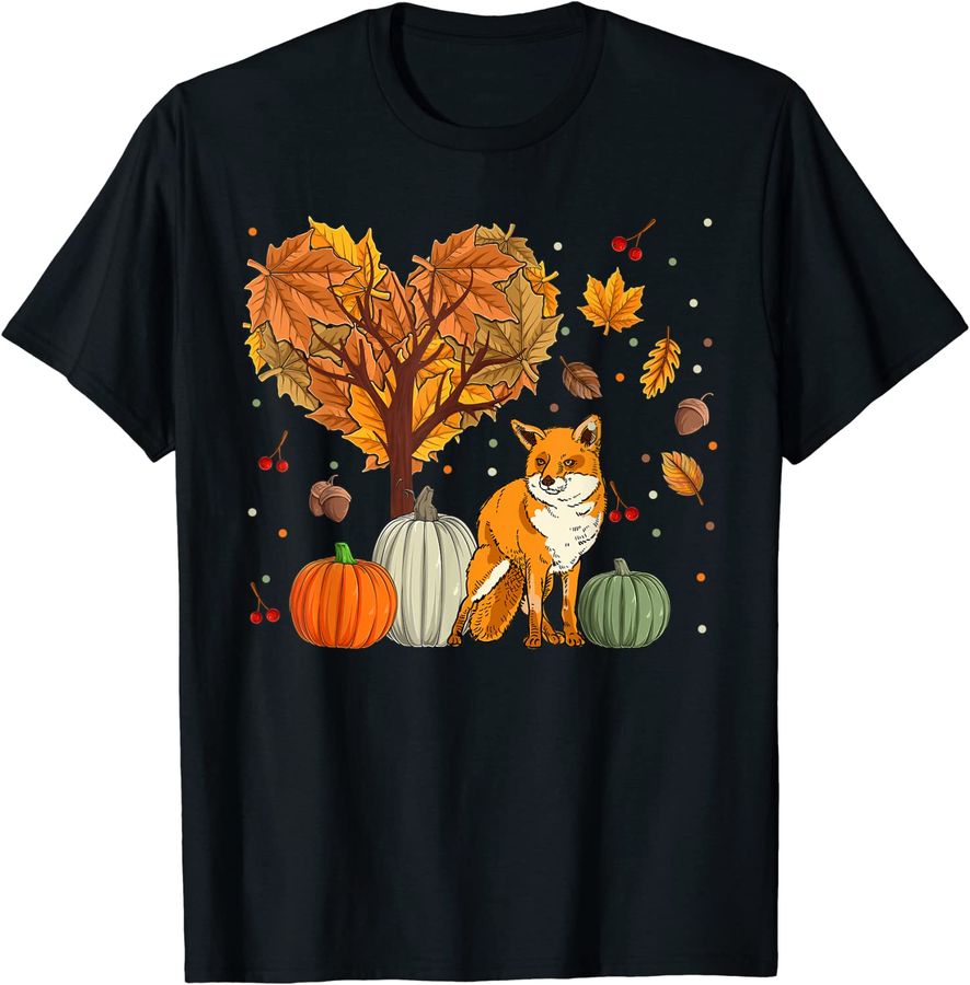 Fox Shirts For Women Men Animal Autumn Fall Season