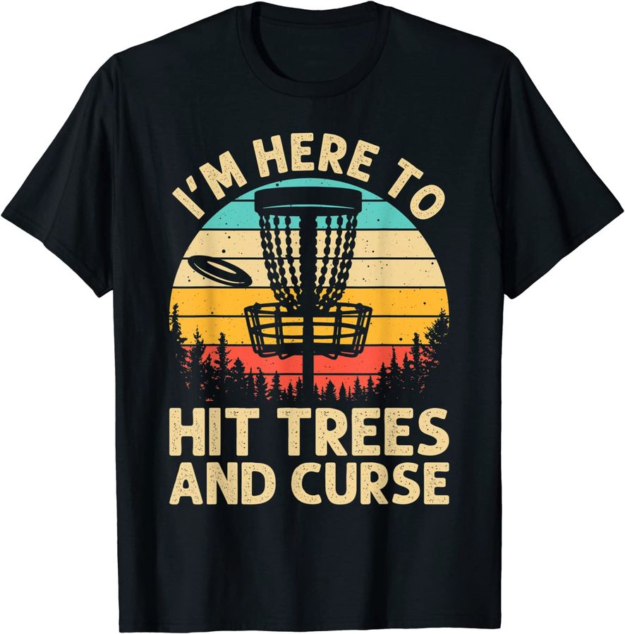 Funny Disc Golf For Men Women Disc Golf Player Trees Sports