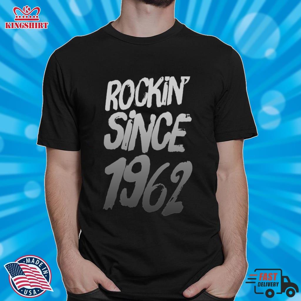 FUNNY PHRASES   ROCKING SINCE 1962 BIRTHDAY OLD 59Yrs ROCKER Lightweight Sweatshirt