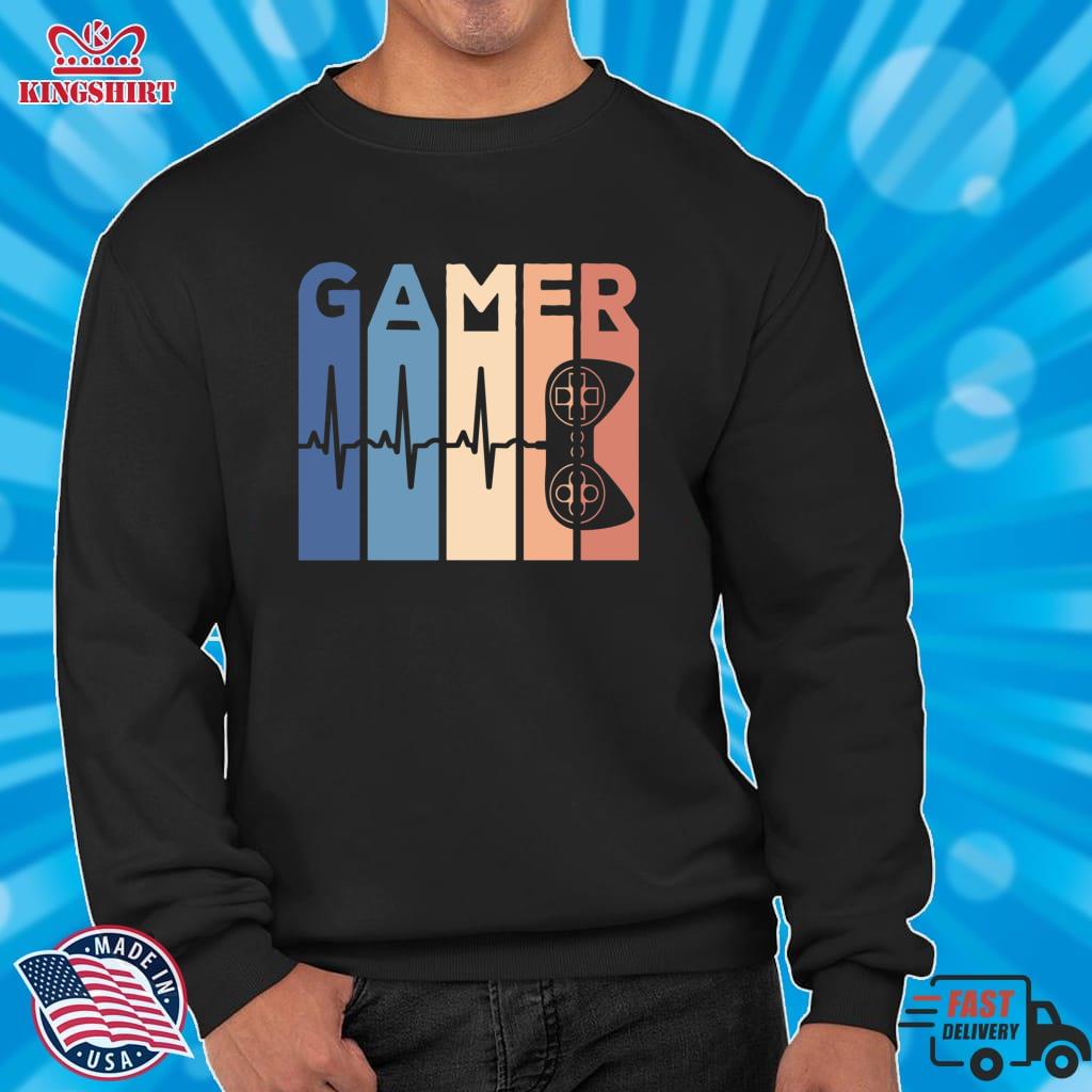 Gamer Heartbeat For Video Game Players Pullover Hoodie