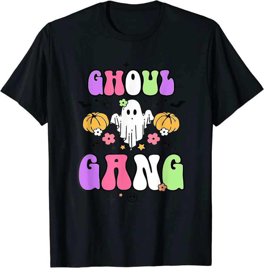 Ghoul Gang Groovy Hey Boo Pumpkin Boo Crew Funny Halloween