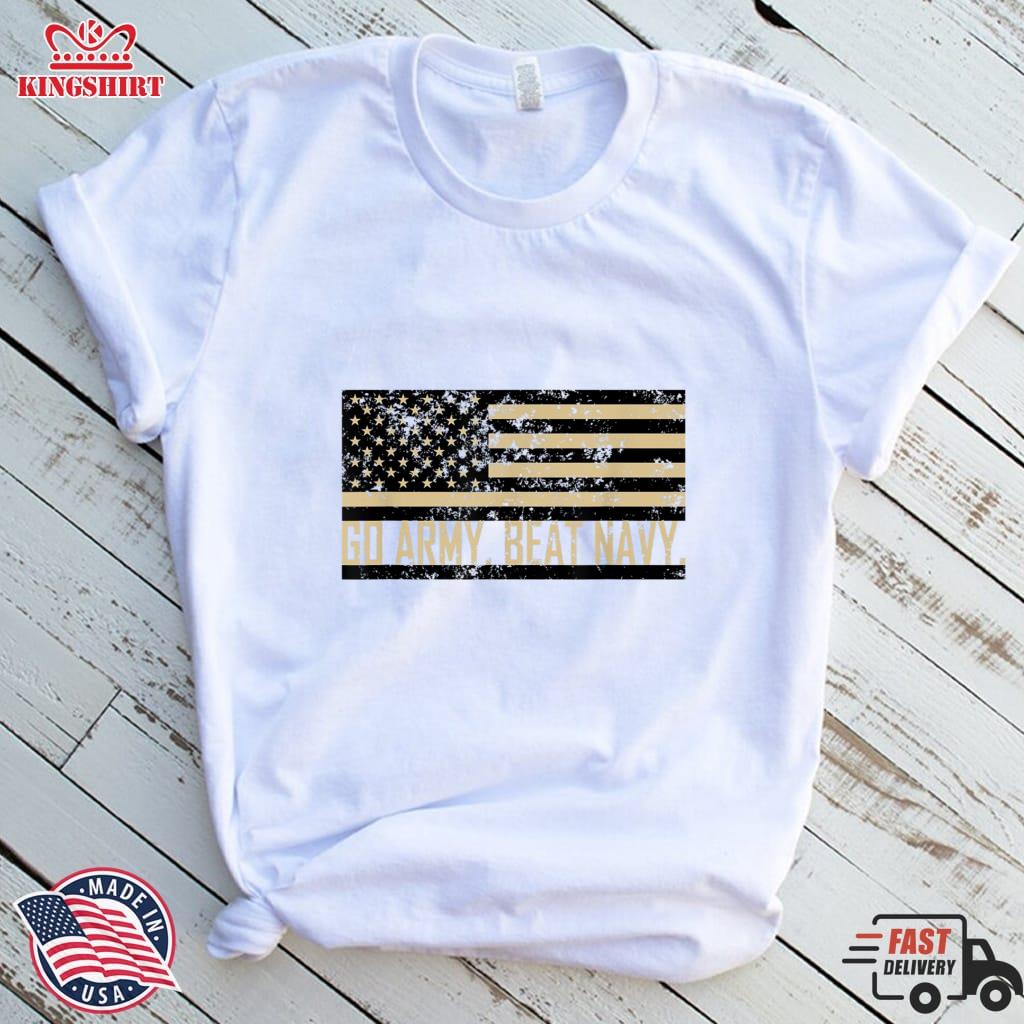 Go Army Beat Navy Flag America's Game Sports Football Fan T Shirt   Lightweight Hoodie