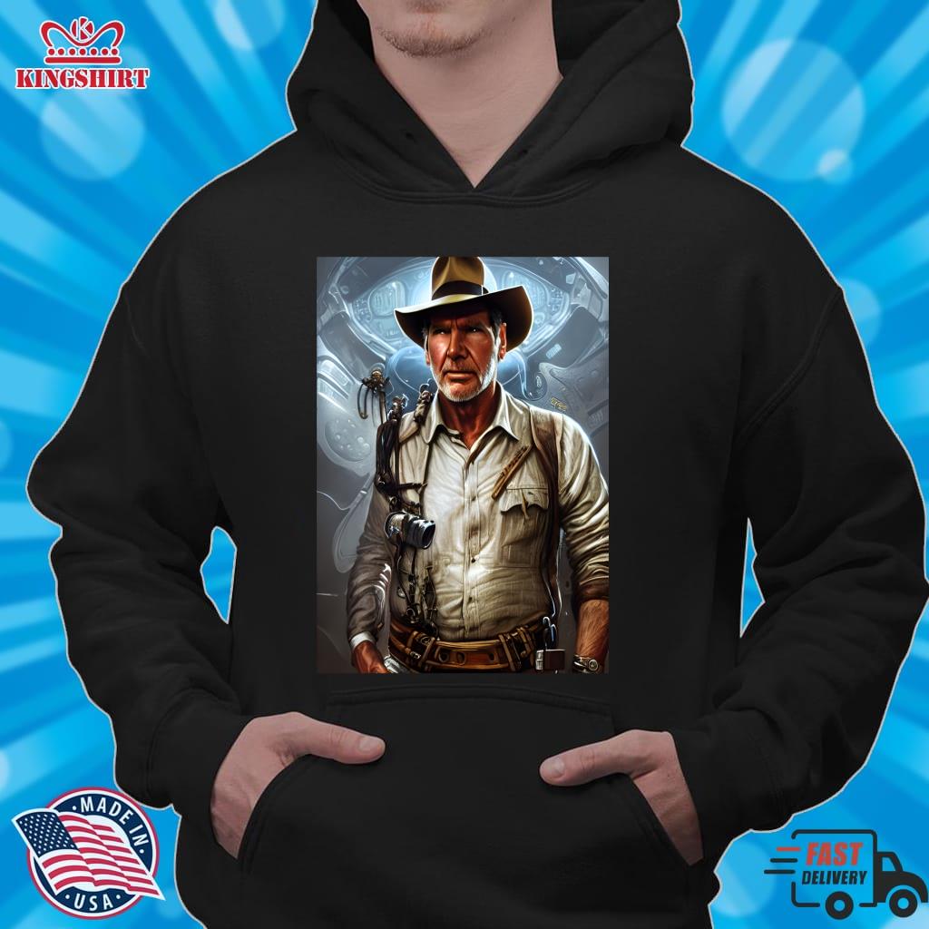 Harrison Ford As Indy Portrait Pullover Sweatshirt