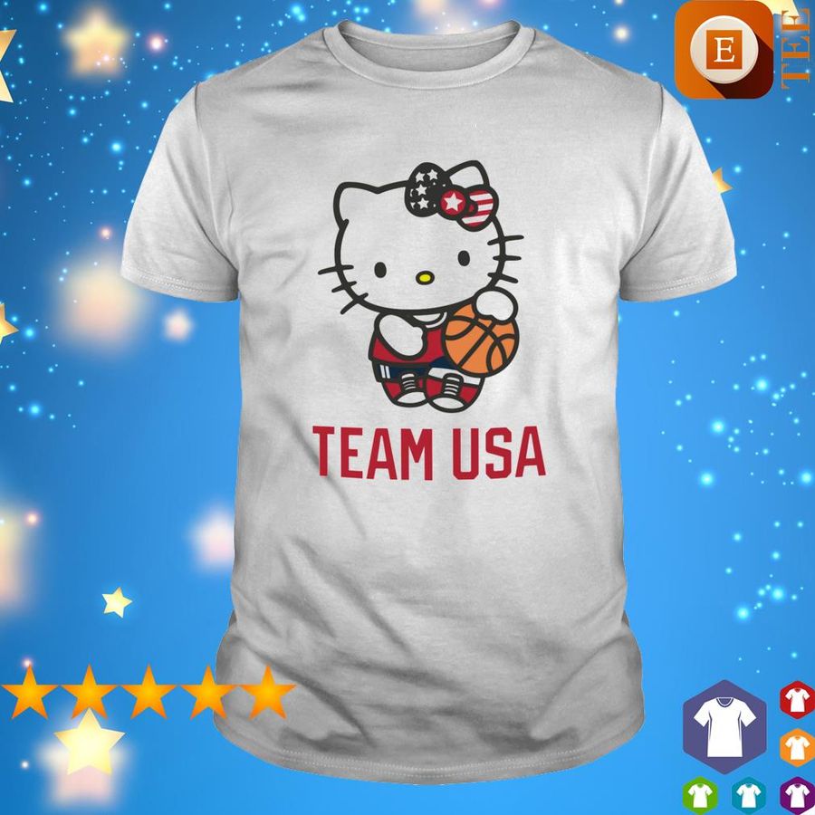 Hello Kitty Team USA Basketball Olympic Shirt