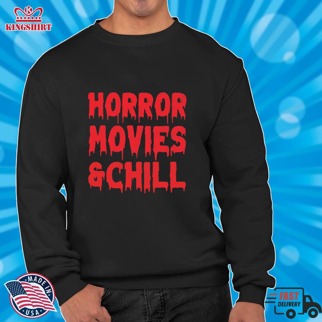 Horror Movies And Chill Lightweight Hoodie