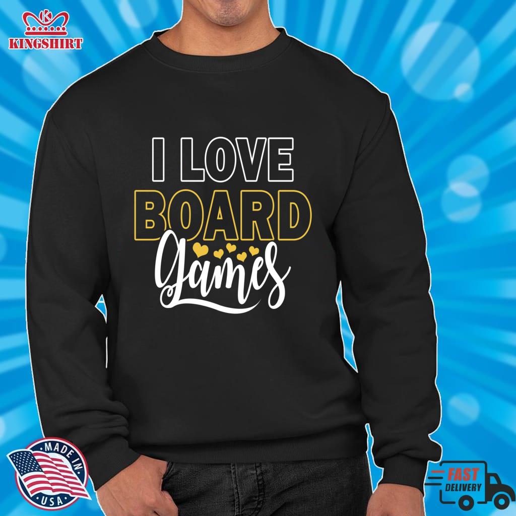 I Love Board Games Pullover Hoodie