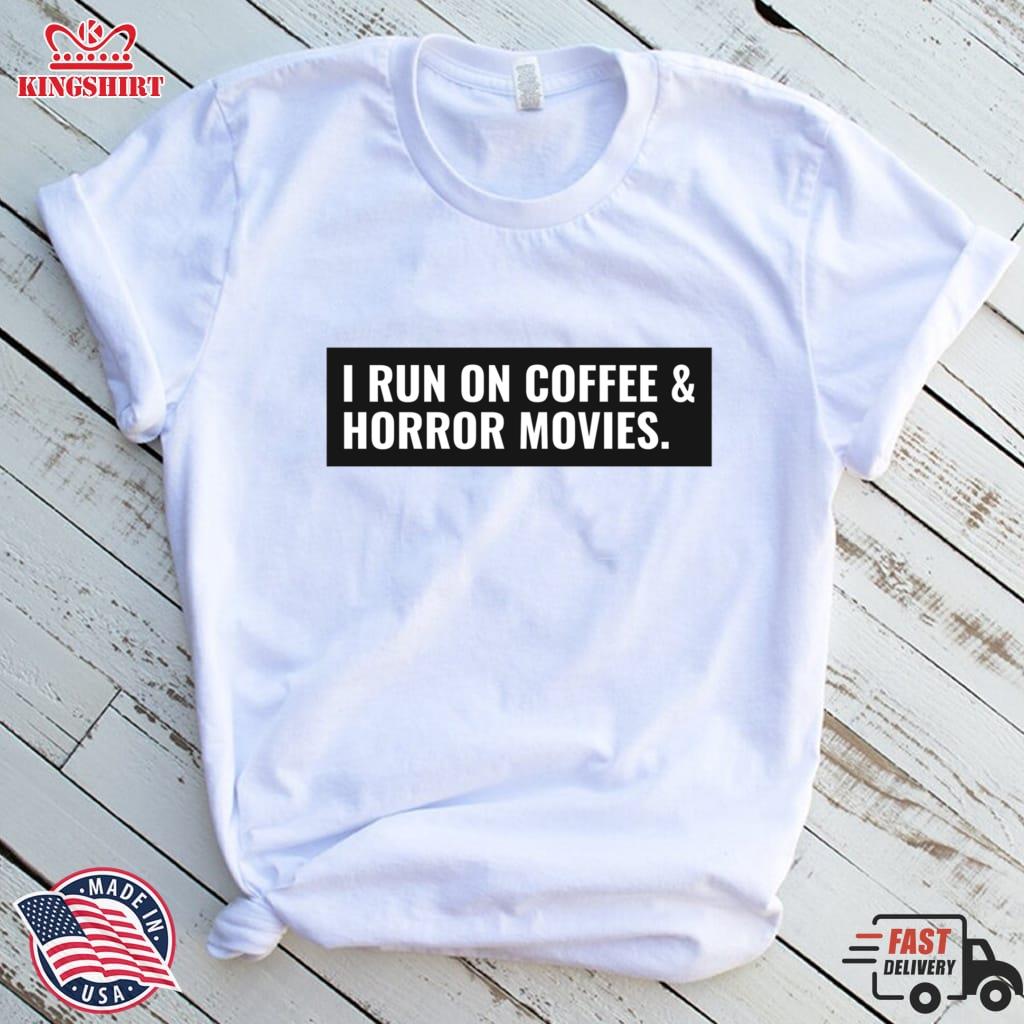 I Run On Coffee And Horror Movies Active     Lightweight Sweatshirt