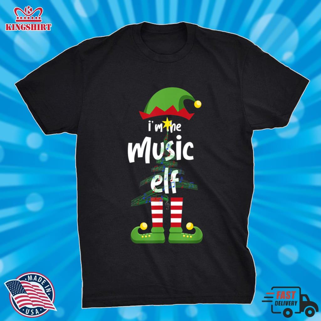 Iand39;M The Music Elf Family Matching Christmas Pajama Gifts  Zipped Hoodie