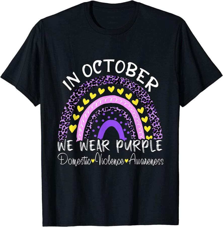 In October We Wear Purple For Domestic Violence Awareness