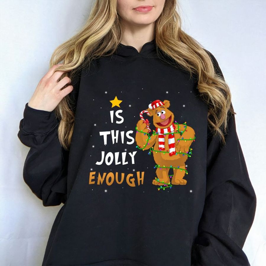 Is This Jolly Enough Fozzie Bear Christmas Lights Hoodie