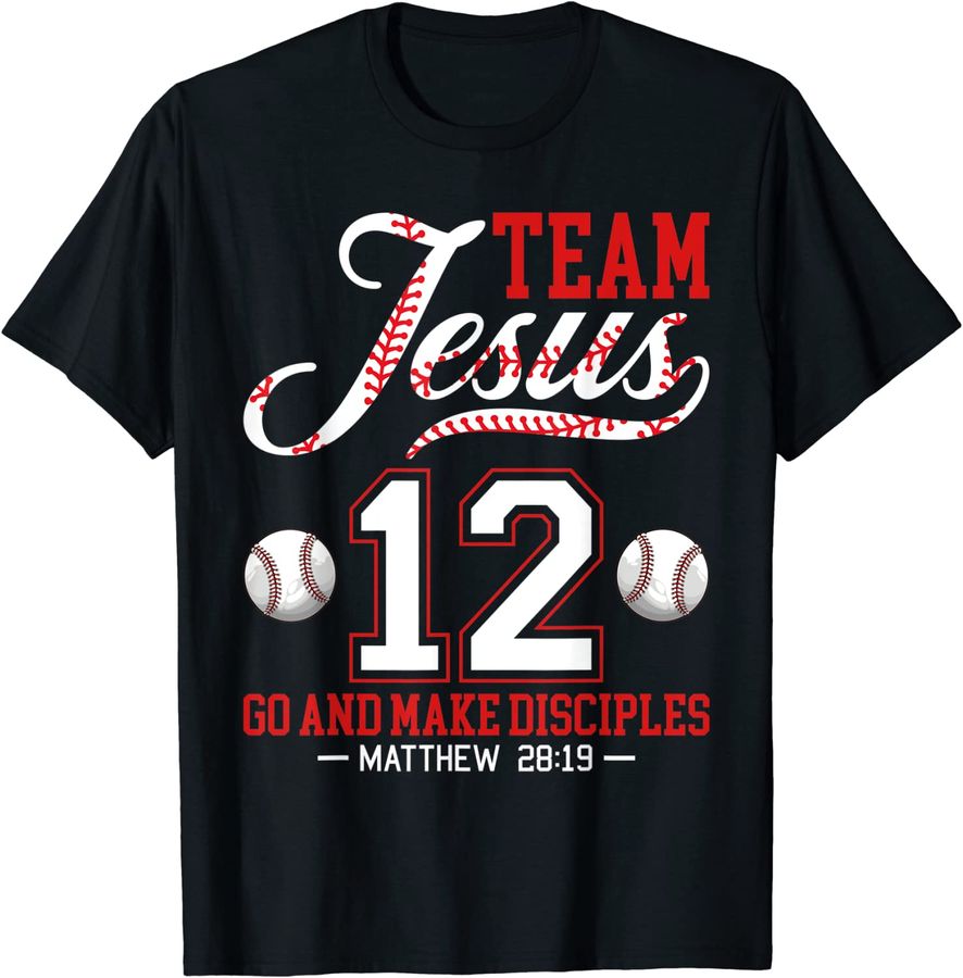 Jesus And Baseball Team Jesus Christian Matthew 2819 Verse