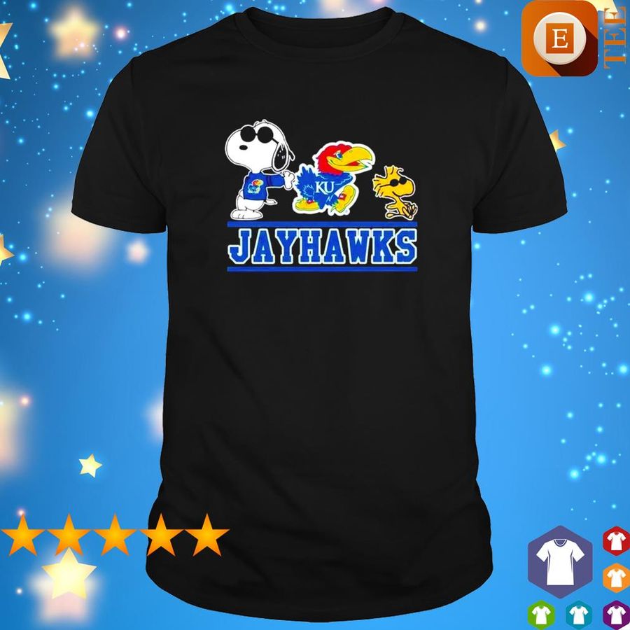 Kansas Jayhawks Snoopy And Woodstock Shirt