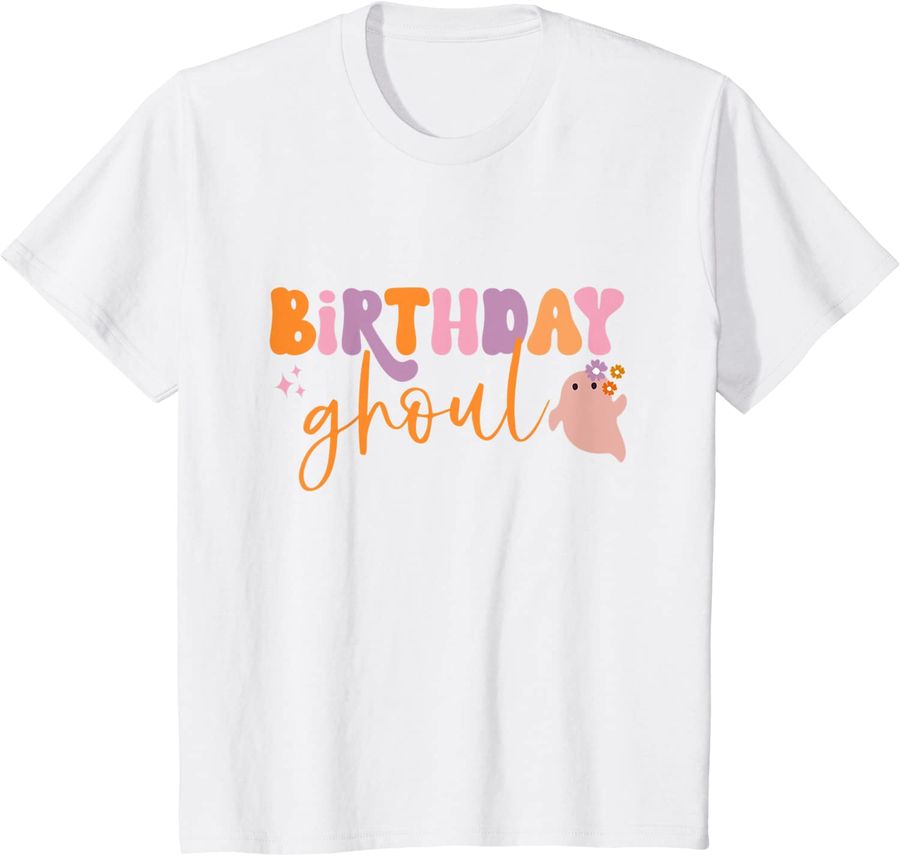 Kids Birthday Ghoul Girl Child Cute Ghost Halloween Family Party