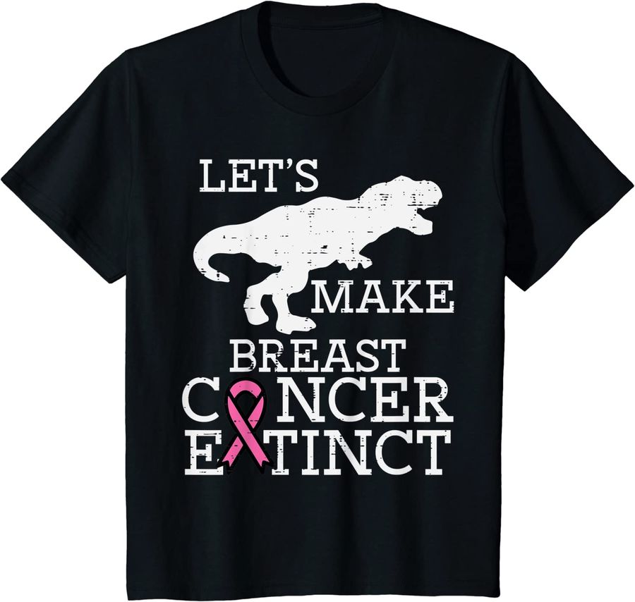 Kids Extinct Dino Trex Breast Cancer Awareness Kids Toddler Boys