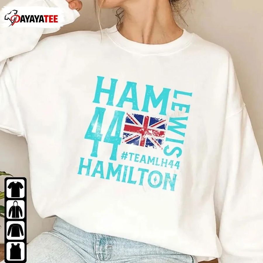 Lewis Hamilton Formula One Shirt England Flag Graphic Unisex Gifts