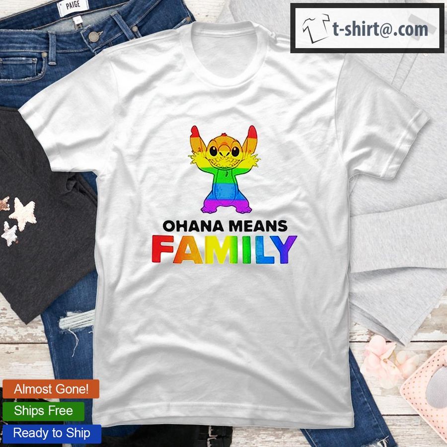 Lgbt Baby Stitch Ohana Means Family T Shirt