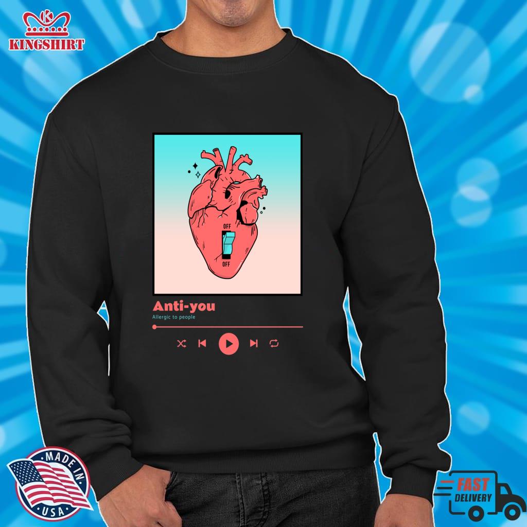 MUSIC ADDICT TEE   OFF HEART Pullover Sweatshirt