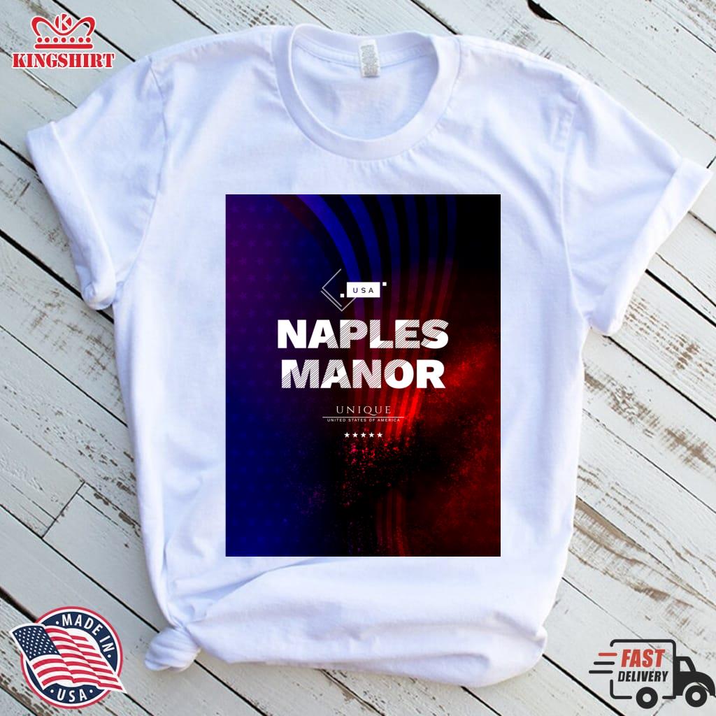Naples Manor   UNIQUE USA Style    American City    Local Us City Pullover Hoodie