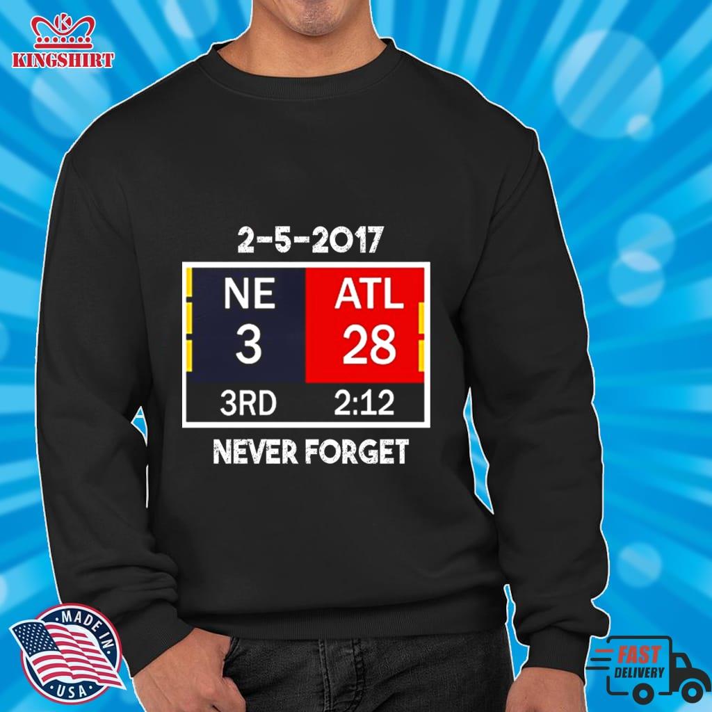 NE 3 ATL 28 Never Forget Pullover Sweatshirt
