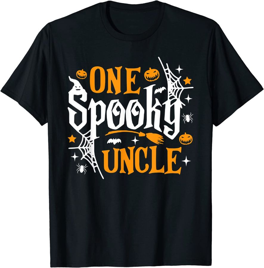 One Spooky Uncle Shirt Funny Halloween Matching Family