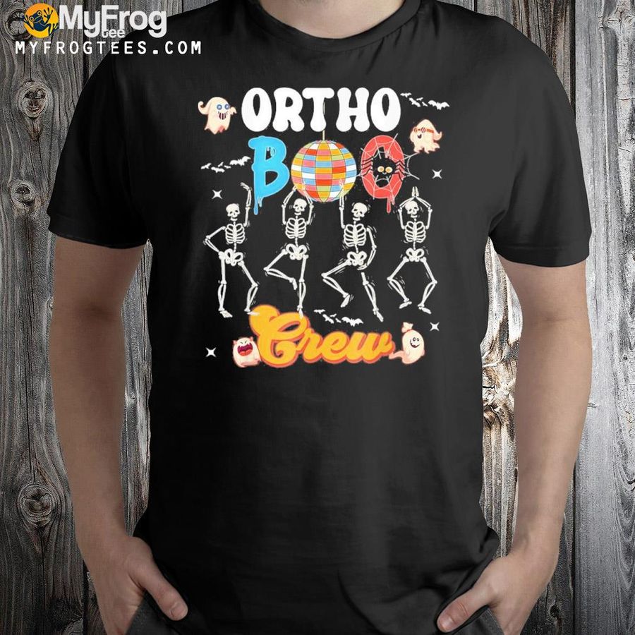 Ortho Orthopedic Halloween Boo Crew Dance Skeleton Dancing Shirt