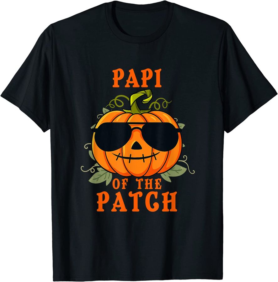 Pumpkin Papi Of The Patch Funny Halloween Family Matching