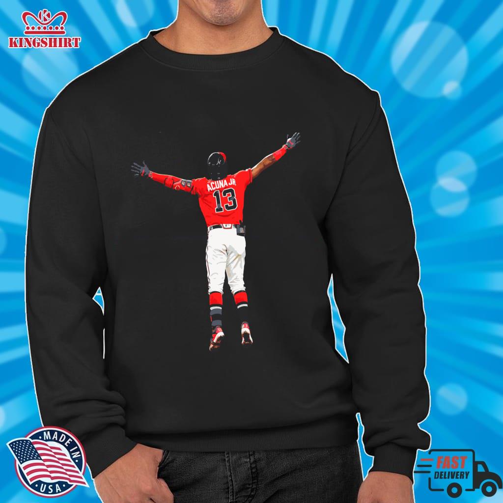 Ronald Acuna Jr   Baseball Art Pullover Sweatshirt