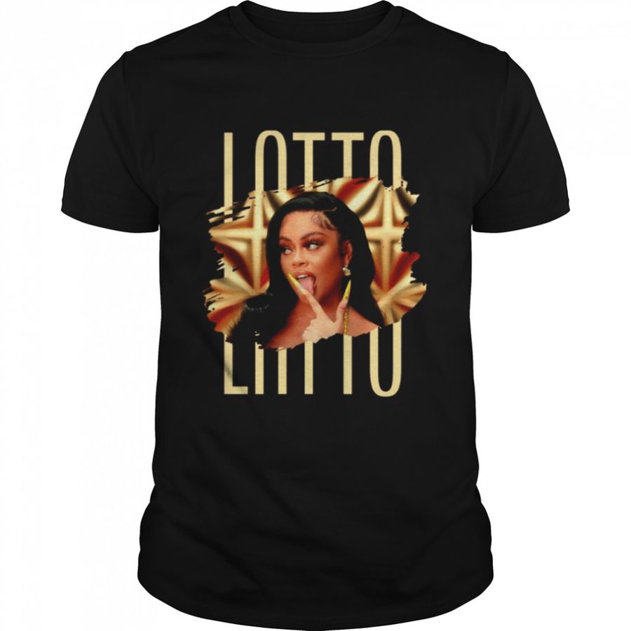 Sexy Latto Photo With Text Gold Shirt