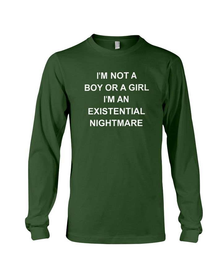 Shirts That Go Hard IM Not A Boy Or A Girl IM An Existential Nightmare Hoodie Sweatshirt