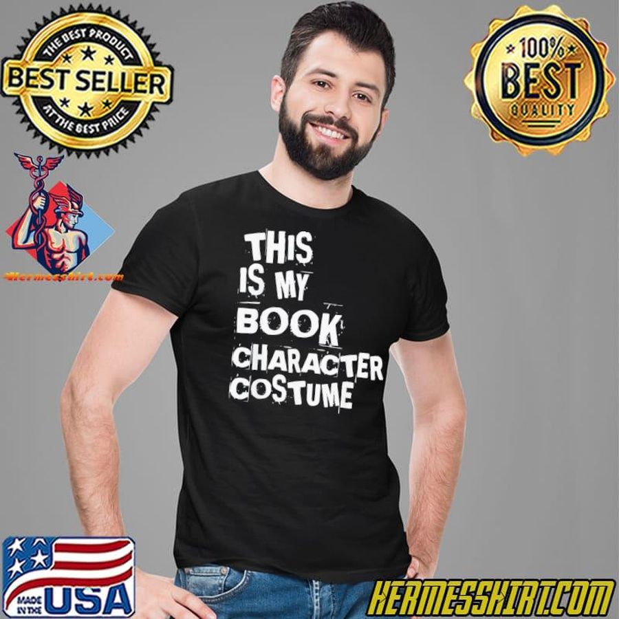 Simple Easy Halloween This Is My Book Character Costume Shirt