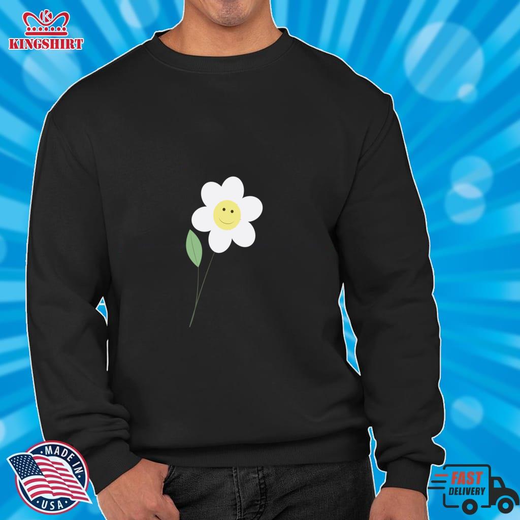 Smiling Flower Pullover Sweatshirt