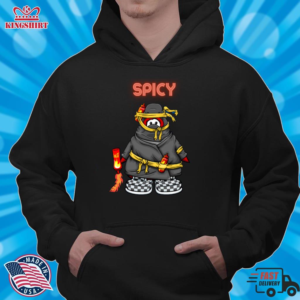 Spicy Ninja Penguin   Lightweight Hoodie