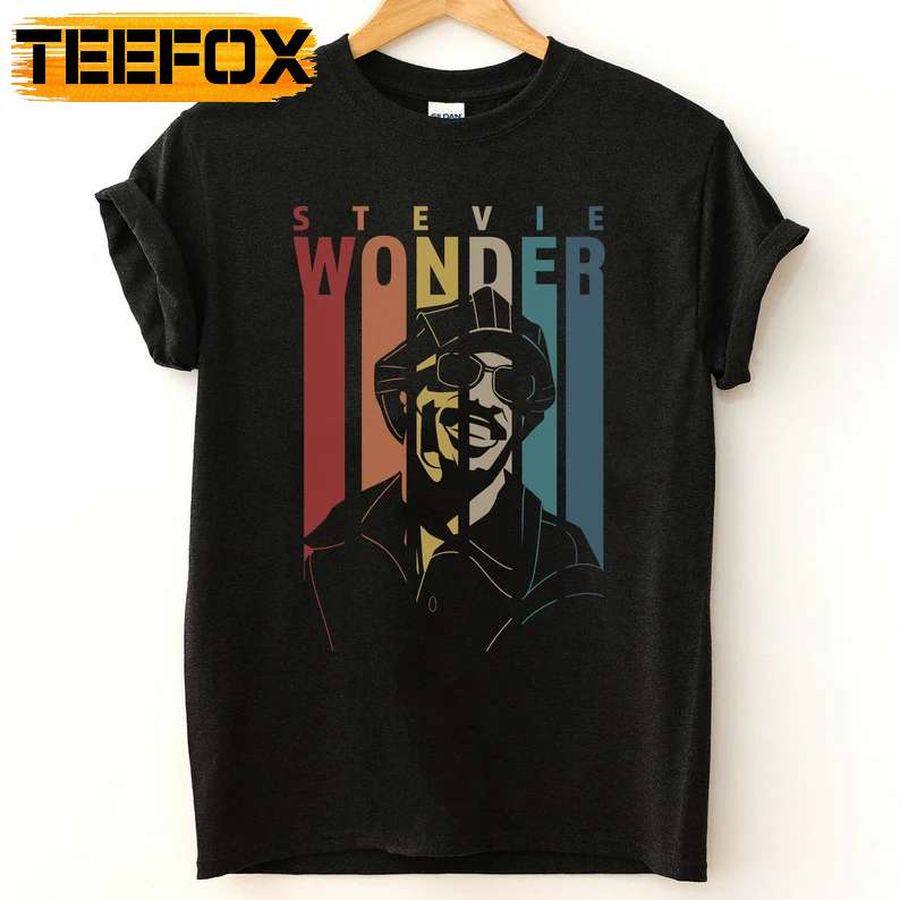 Stevie Wonder Music Singer Retro Style T Shirt