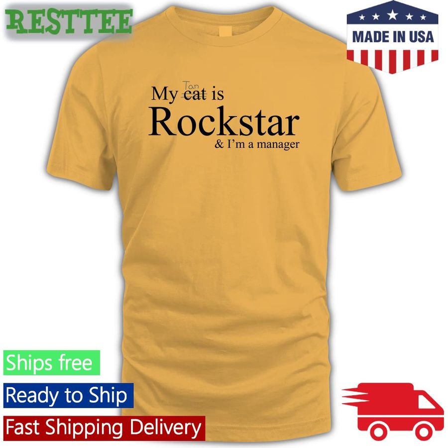Taehyung My Tan Cat Is Rockstar And I'm A Manager Edition Limited Hoodie Shirt Taesmug