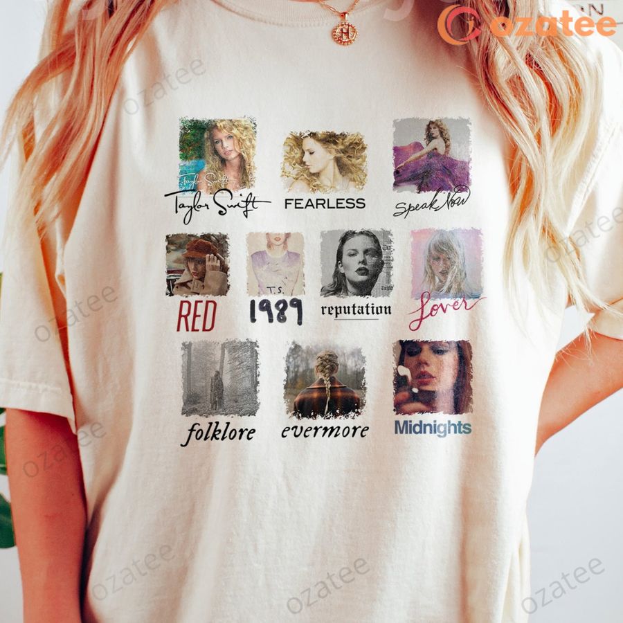 Taylor All Album Shirt, All Too Well, Red Taylor's Version, Folklore, Evermore, Swiftie Shirt, Taylor Fan Gift, Taylor Midnights 2022 Sweatshirt
