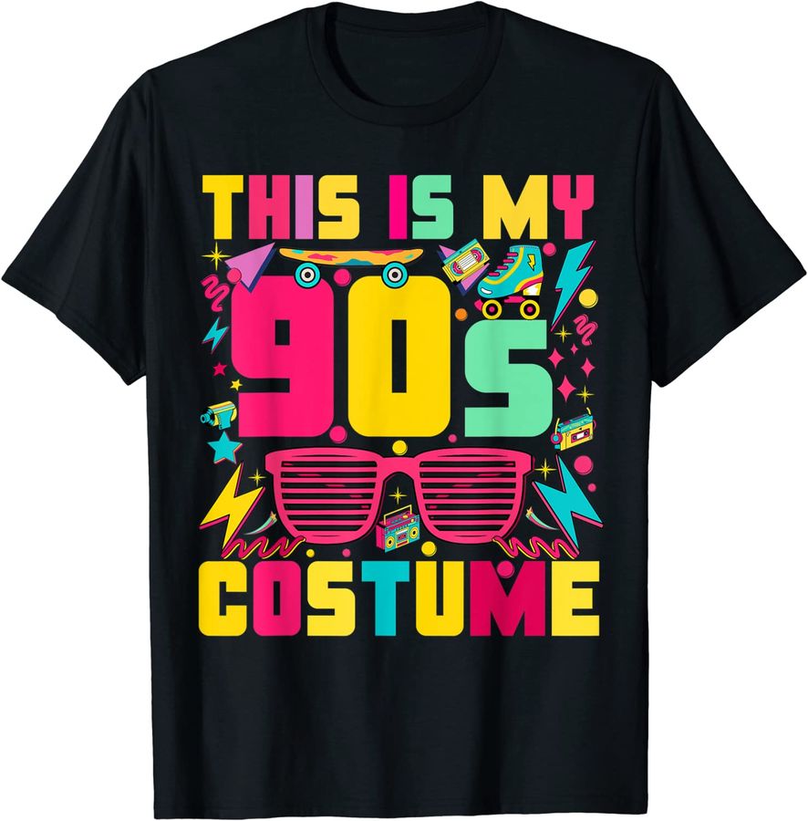 This Is My 90S Costume Colorful Outfit Retro Party Halloween