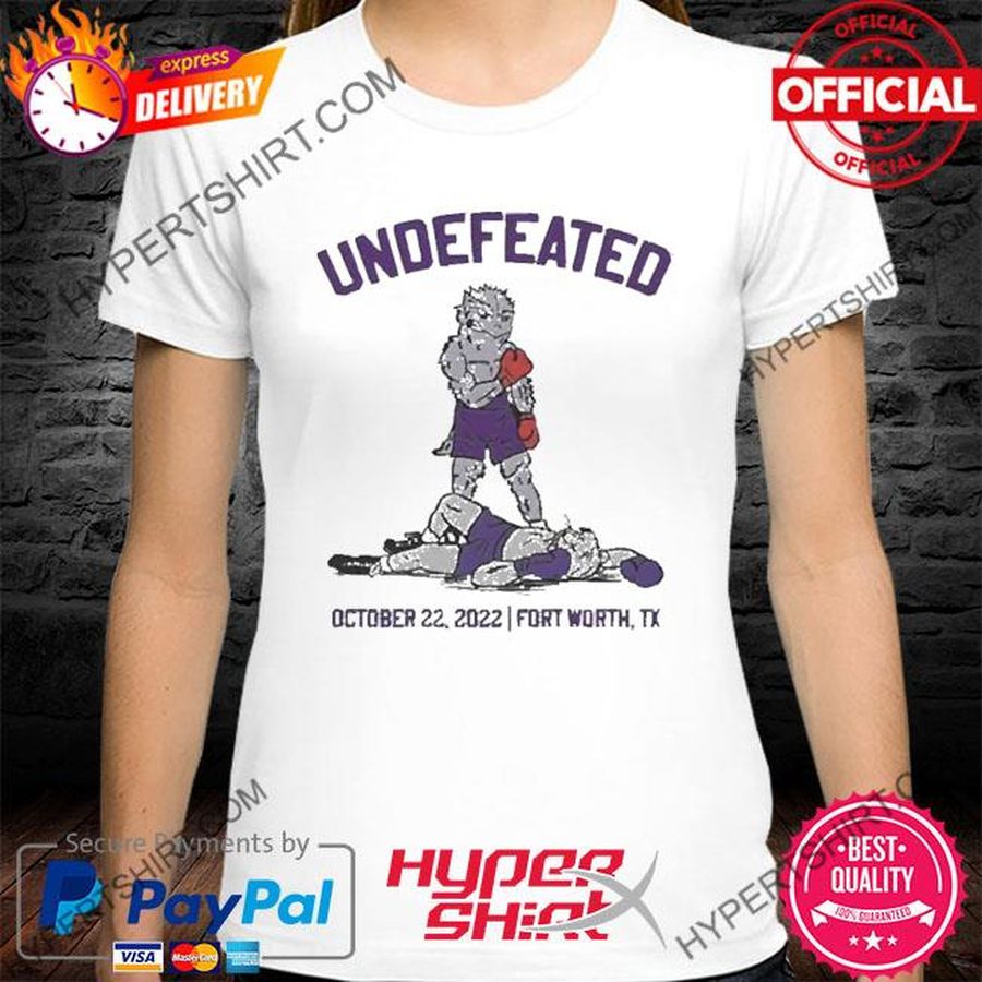 Undefeated Knockout Kansas State Beat TCU Horned Frogs October 22, 2022 T Shirt