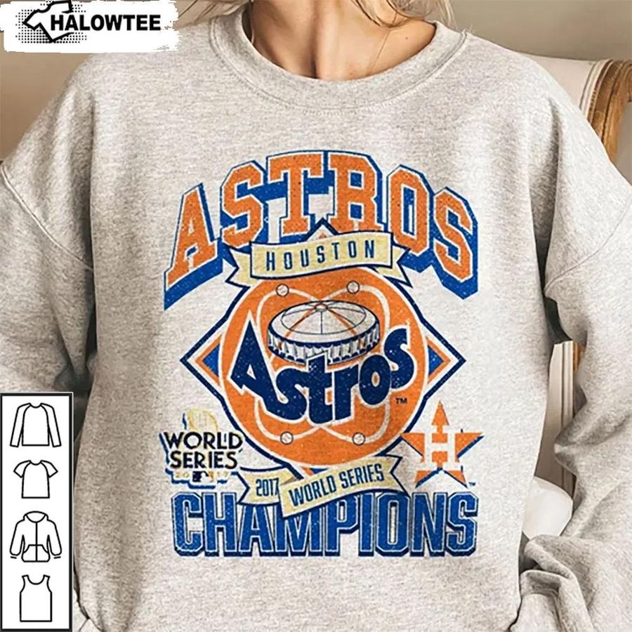 Vintage Houston Astros Baseball Shirt Champions World Series 2017