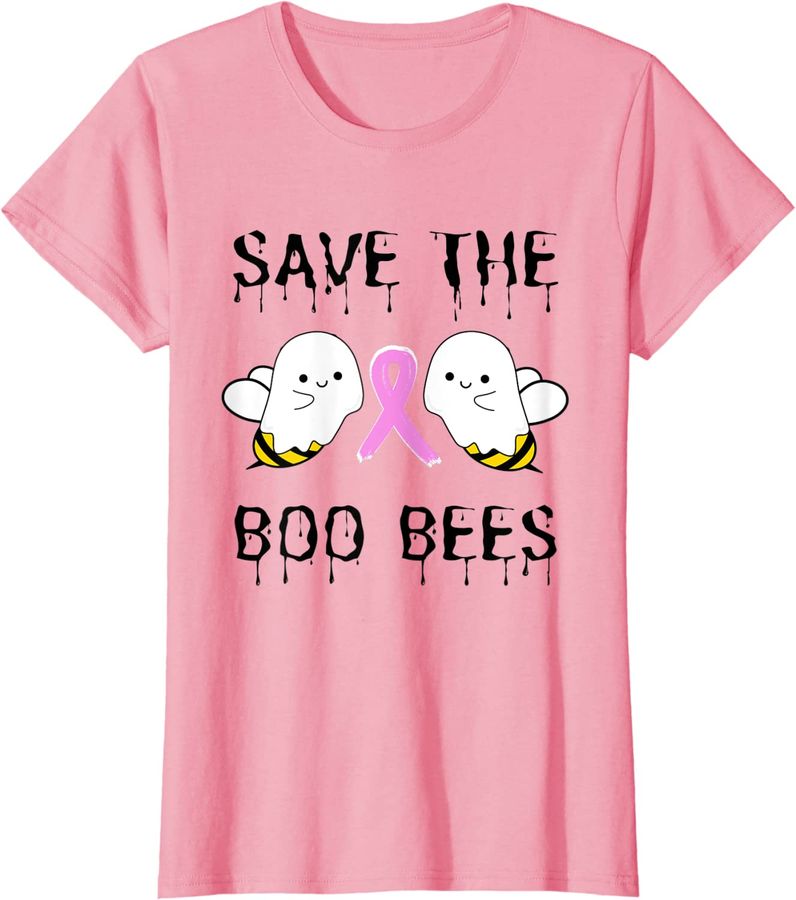 Womens Save The Boo Bees Funny Breast Cancer Awareness Halloween