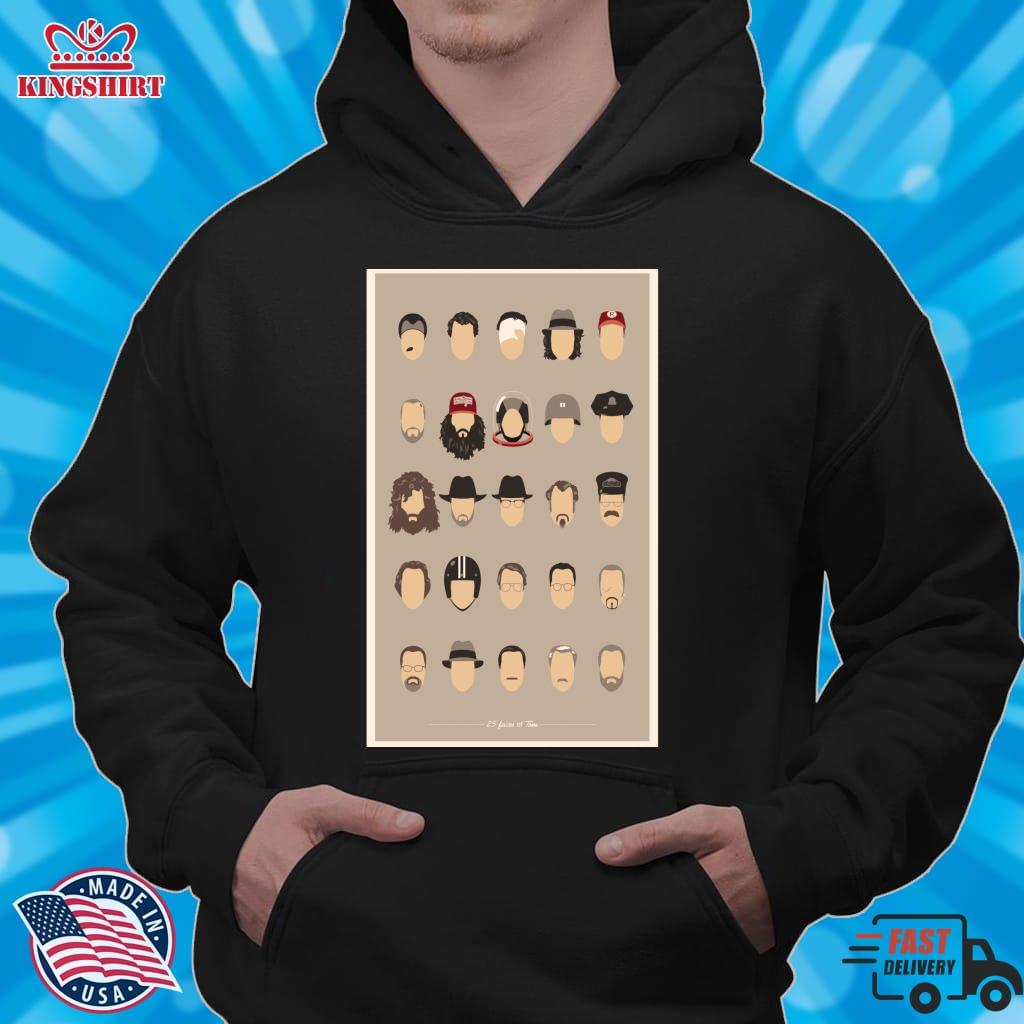 25 Faces Of Tom H Pullover Sweatshirt